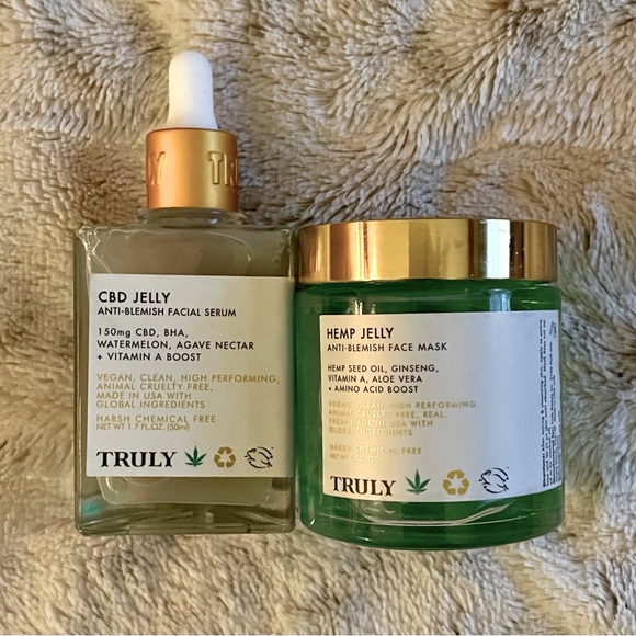 TRULY Other - SET—Truly Hemp Jelly Anti-Blemish Face Mask + CBD Jelly Anti-Blemish Serum